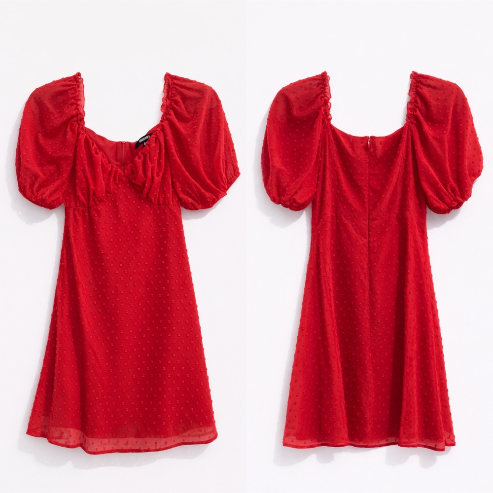 MISSGUIDED | Dobby Milkmaid Skater Dress